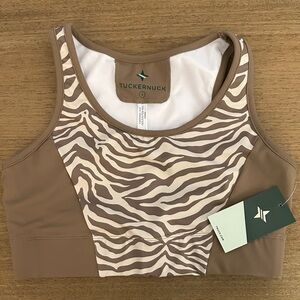 Tuckernuck Tan Zebra Sports Bra